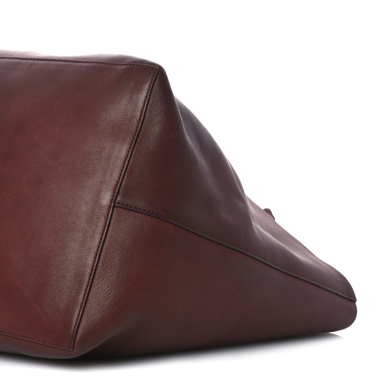 The Row Polished Saddle Calfskin Park Tote Three Cognac 11 of 19
