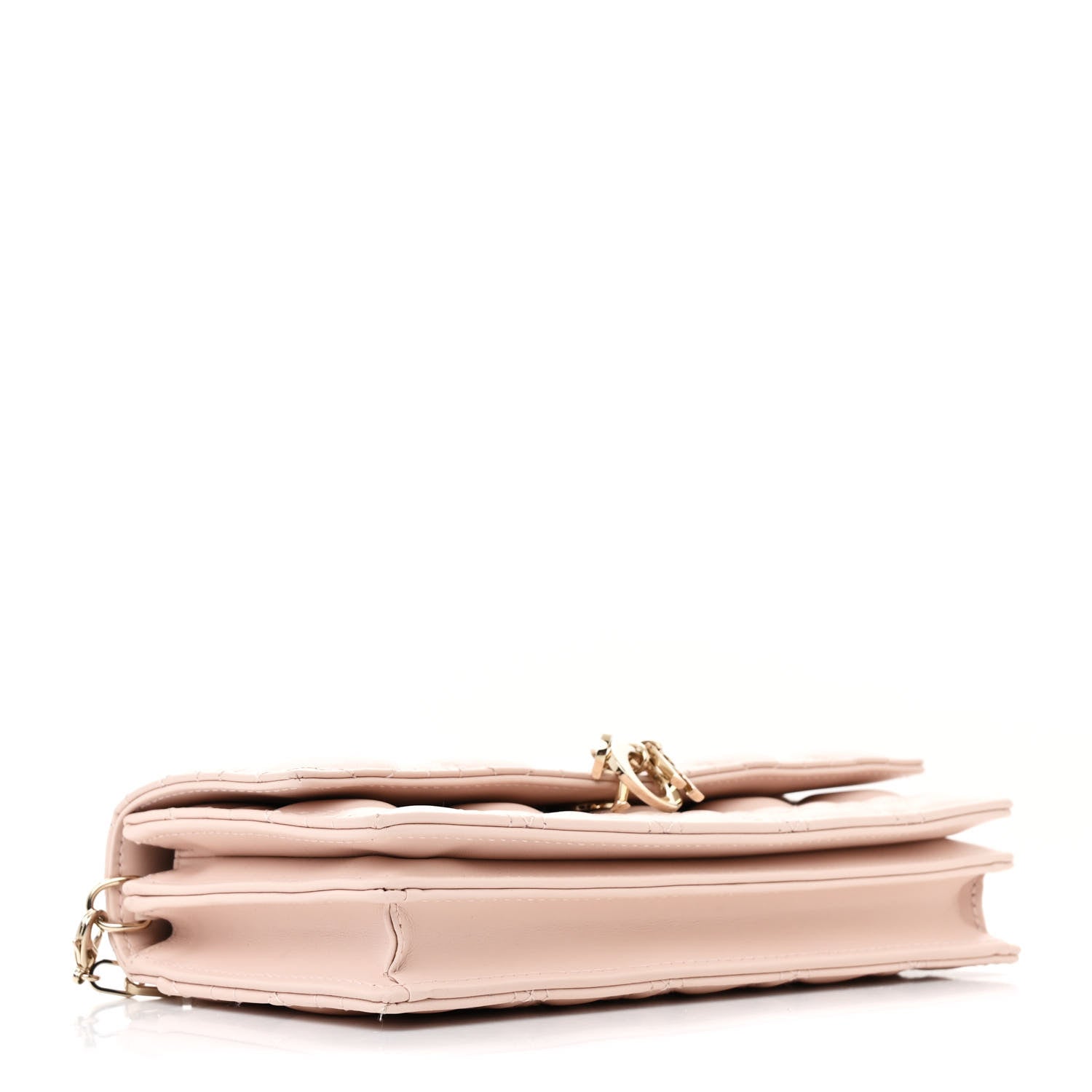 Christian Dior Lambskin Cannage Mini My Dior Top Handle Clutch Rose Poudre 4 of 13