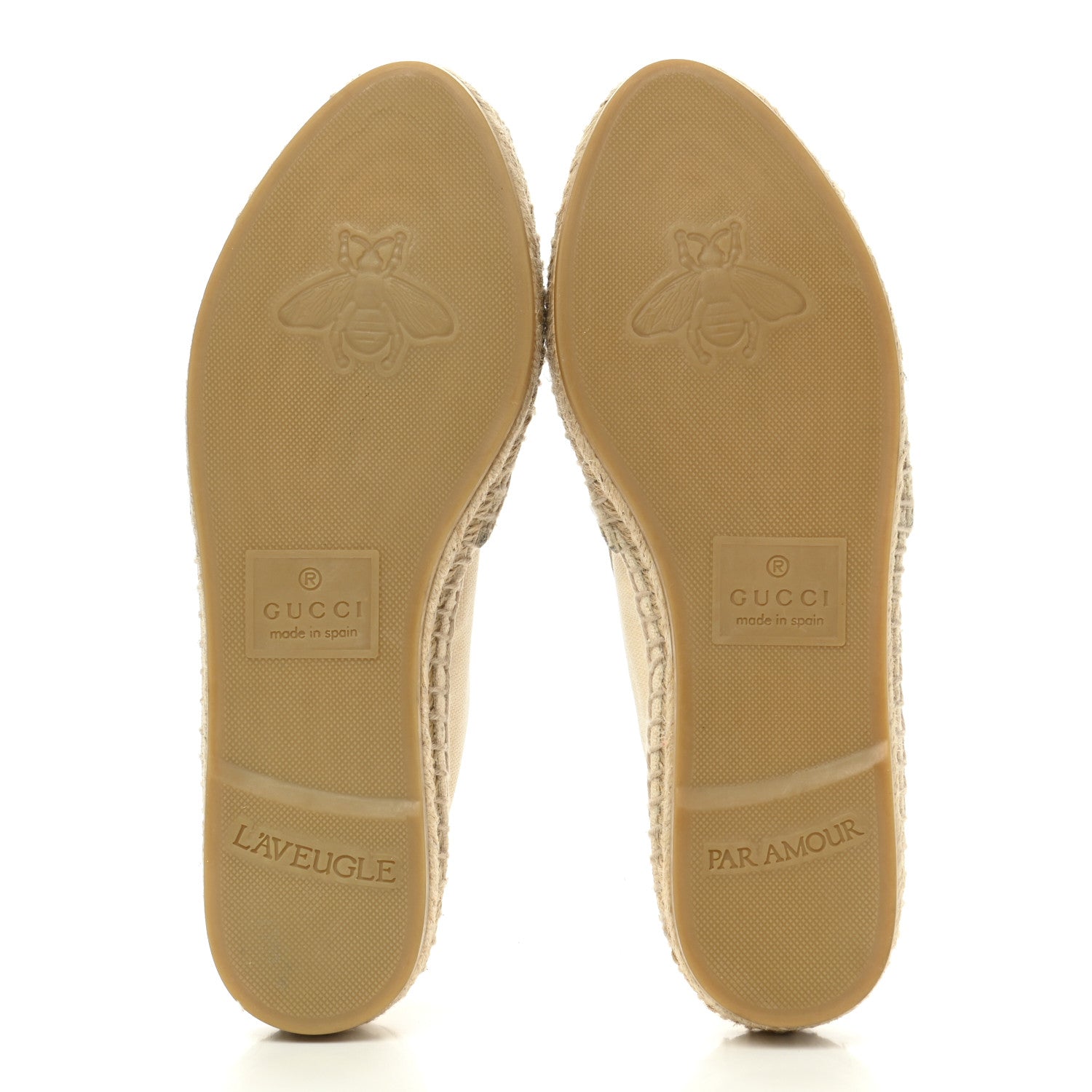 Gucci Canvas Logo Espadrilles 35 Greggio White 5 of 15