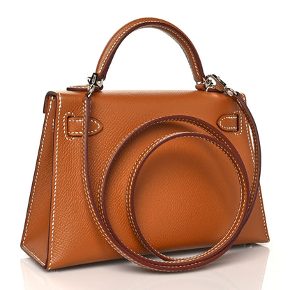 Hermes Epsom Mini Kelly Sellier 20 Gold 2 of 10