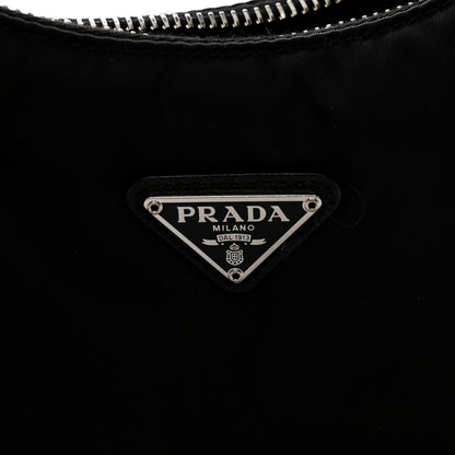 Prada Tessuto Nylon Saffiano Mini Re-Edition 2005 Bag Black 6 of 14