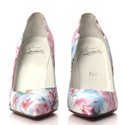 Christian Louboutin Calfskin Hot Chick 100 Pumps 35.5 White Multicolor 3 of 8