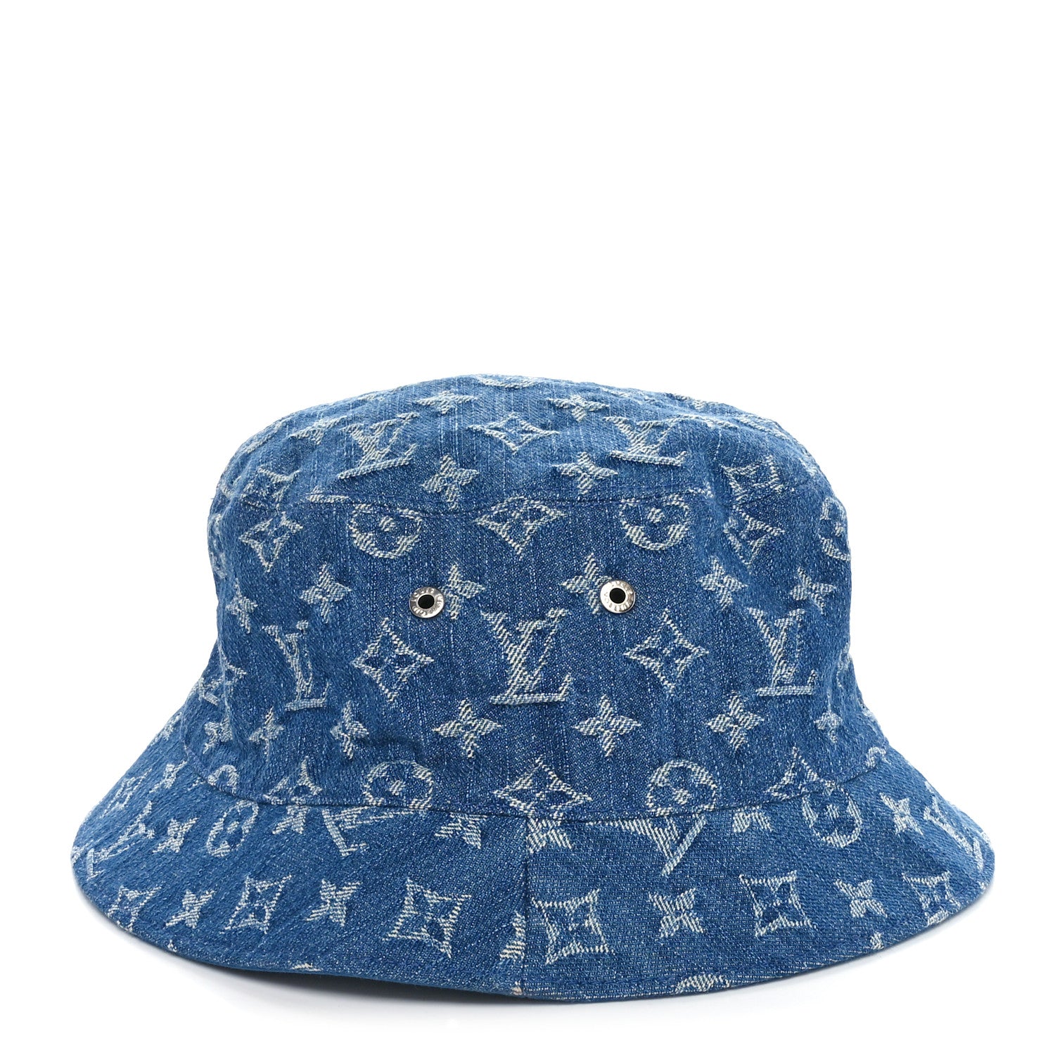 Louis Vuitton Monogram Denim Transformable Bob Bucket Hat 60 Blue 3 of 15