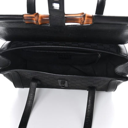 Gucci Monogram Bamboo Bullet Bag Black 5 of 9