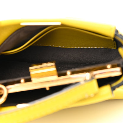 Fendi Shiny Nappa Micro Peekaboo Iconic Satchel Lime 5 of 12