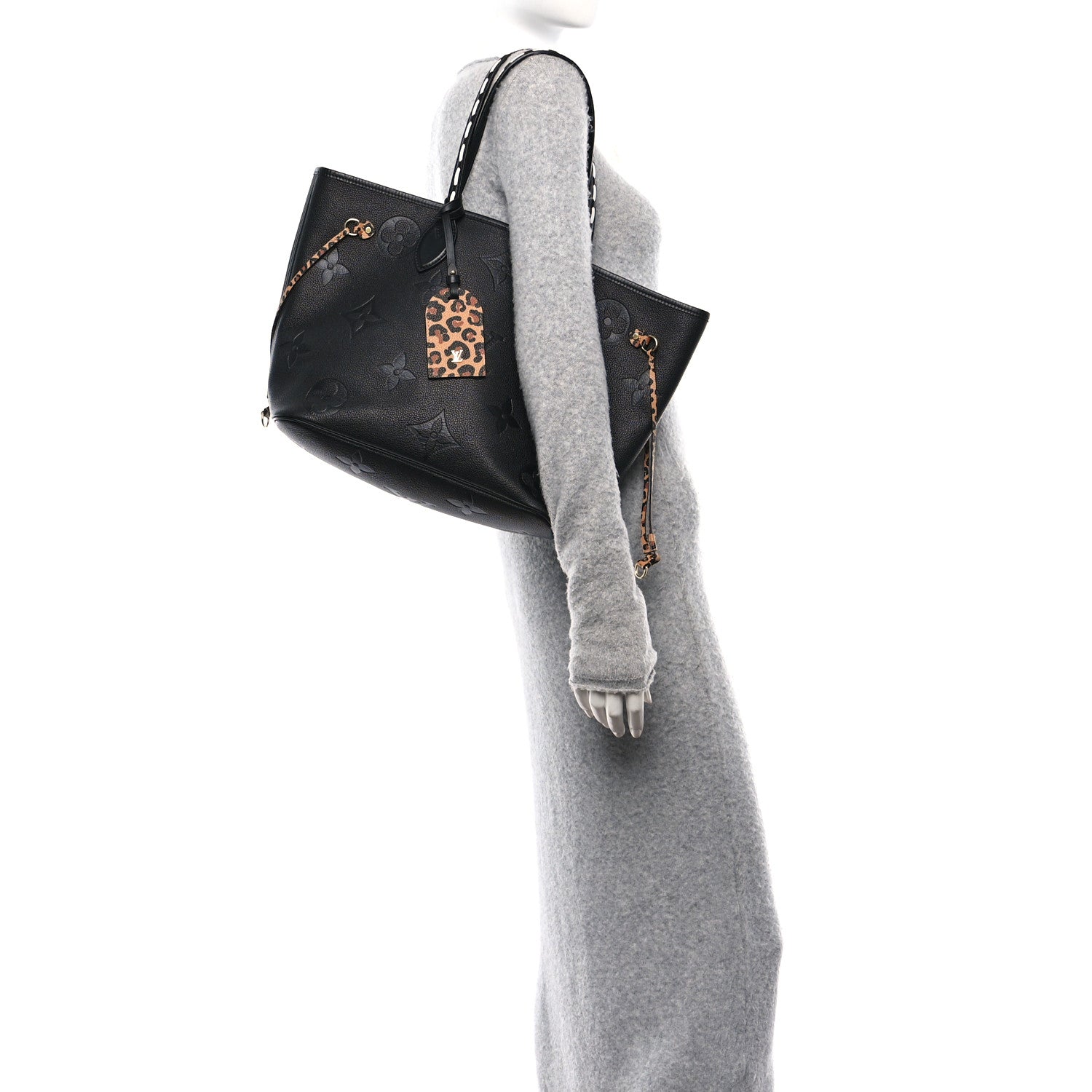 Louis Vuitton Empreinte Monogram Giant Wild at Heart Neverfull MM Black 2 of 9
