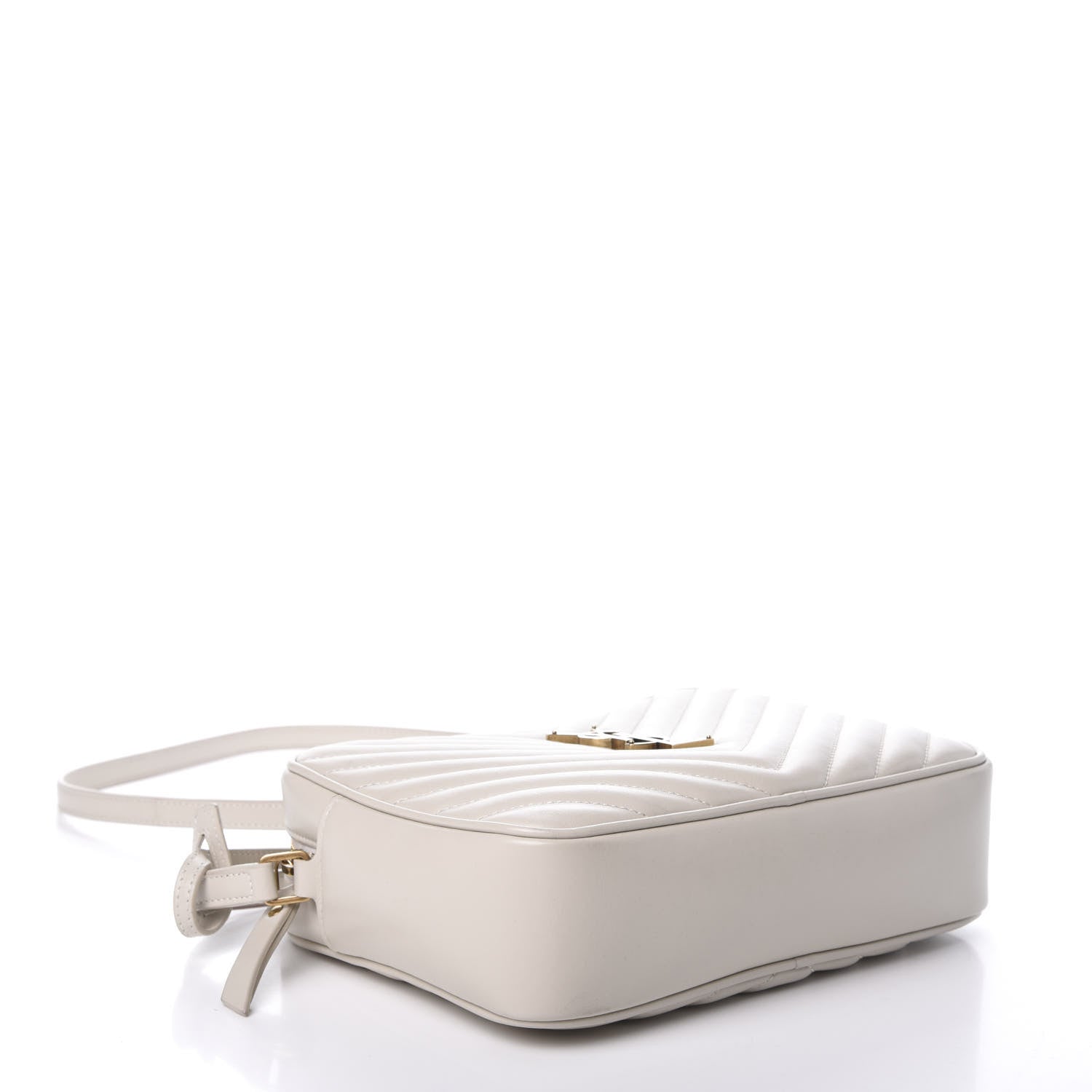 Saint Laurent Calfskin Matelasse Monogram Lou Camera Bag Crema Soft 6 of 20