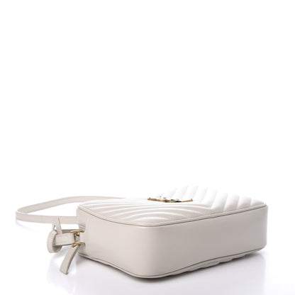 Saint Laurent Calfskin Matelasse Monogram Lou Camera Bag Crema Soft 6 of 20