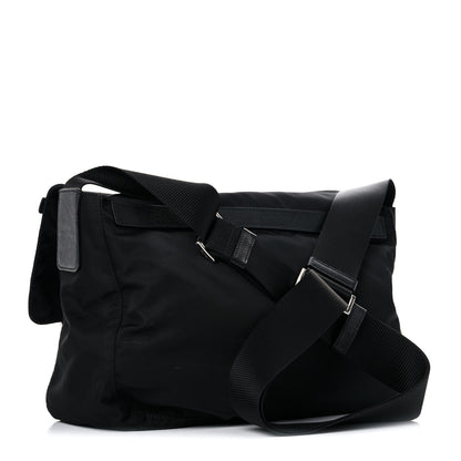 Prada Tessuto Nylon Saffiano Messenger Bag Black 3 of 15