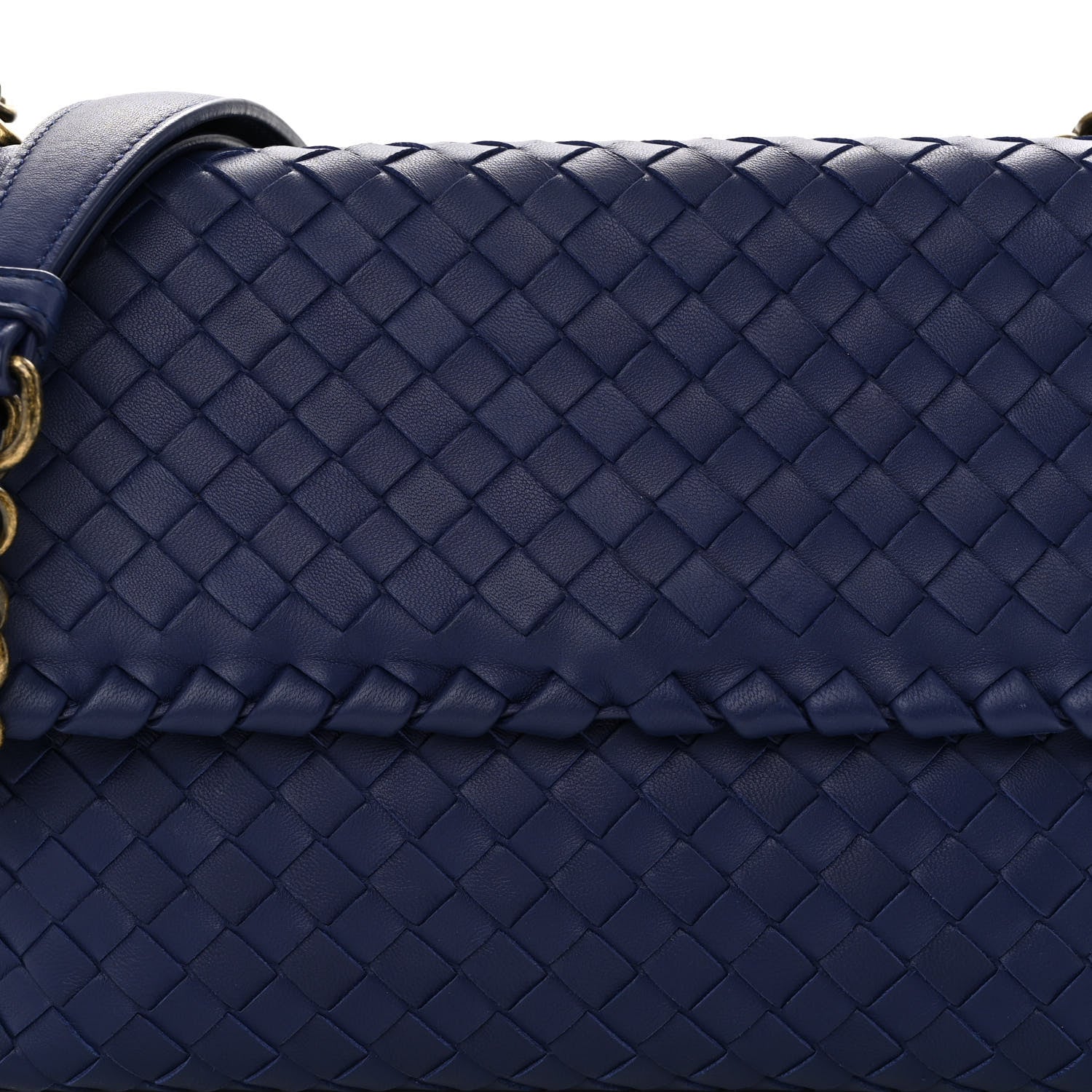 Bottega Veneta Nappa Intrecciato Medium Olimpia Shoulder Bag Atlantic 9 of 10