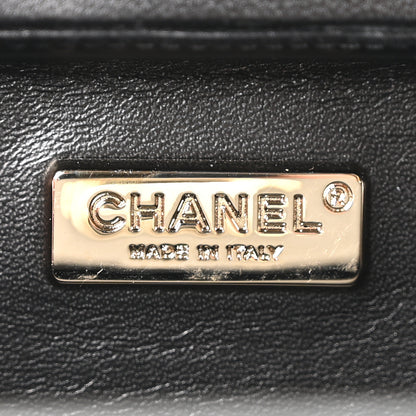 Chanel Lambskin Chevron Reissue Quilted Clutch Bag Black 6 of 10