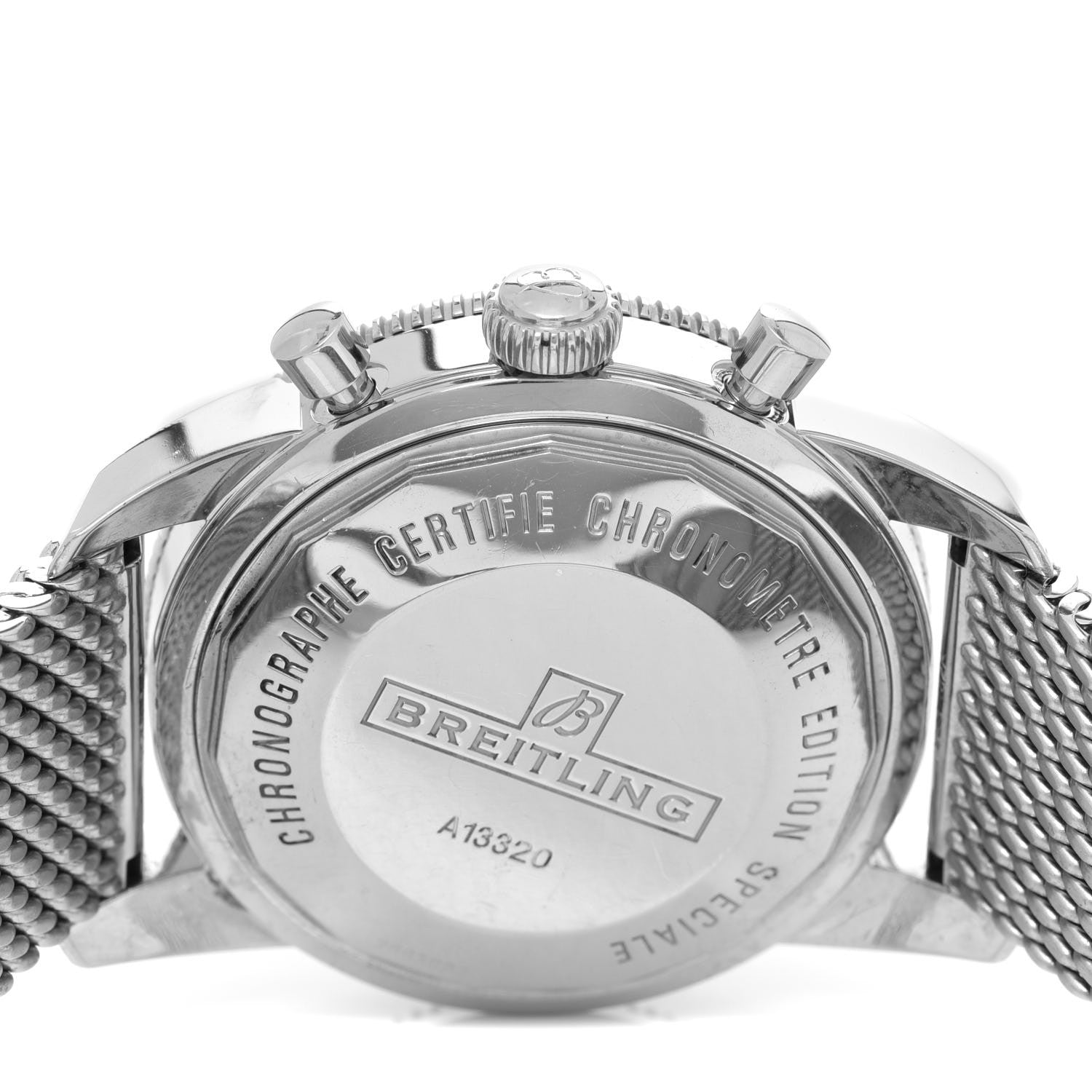 Breitling Stainless Steel 46mm Superocean Heritage Chronograph Automatic Watch Blue A13320 4 of 5