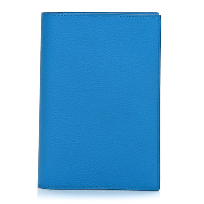 Hermes Evercolor MC2 Magellan Passport Holder Bleu Frida 1 of 8