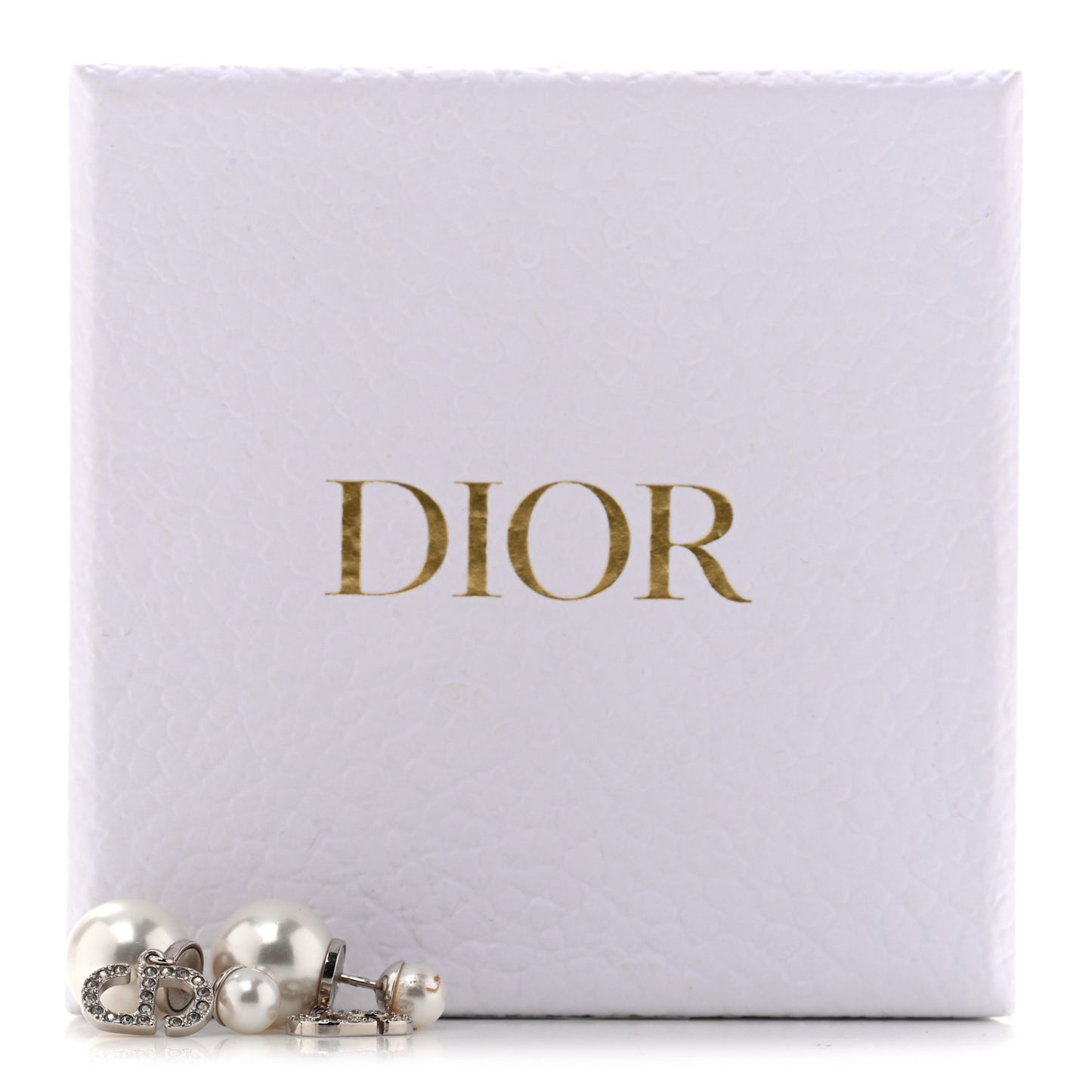 Pearl Crystal Tribal CD Drop Earrings Silver