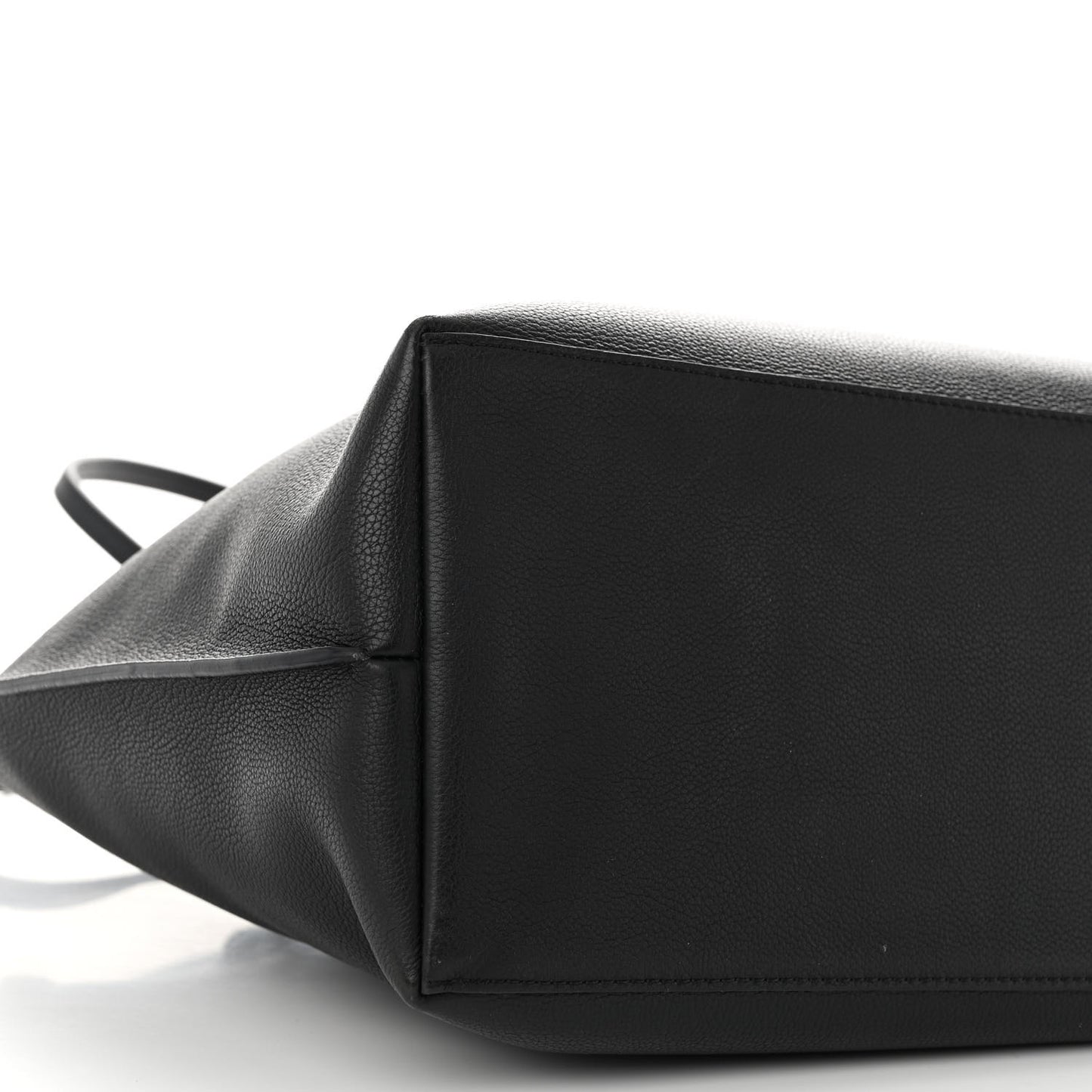 Calfskin Lockme Go Tote Black