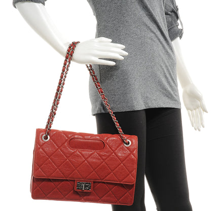 Chanel Lambskin Jumbo Take Away Flap Bag Red 2 of 8