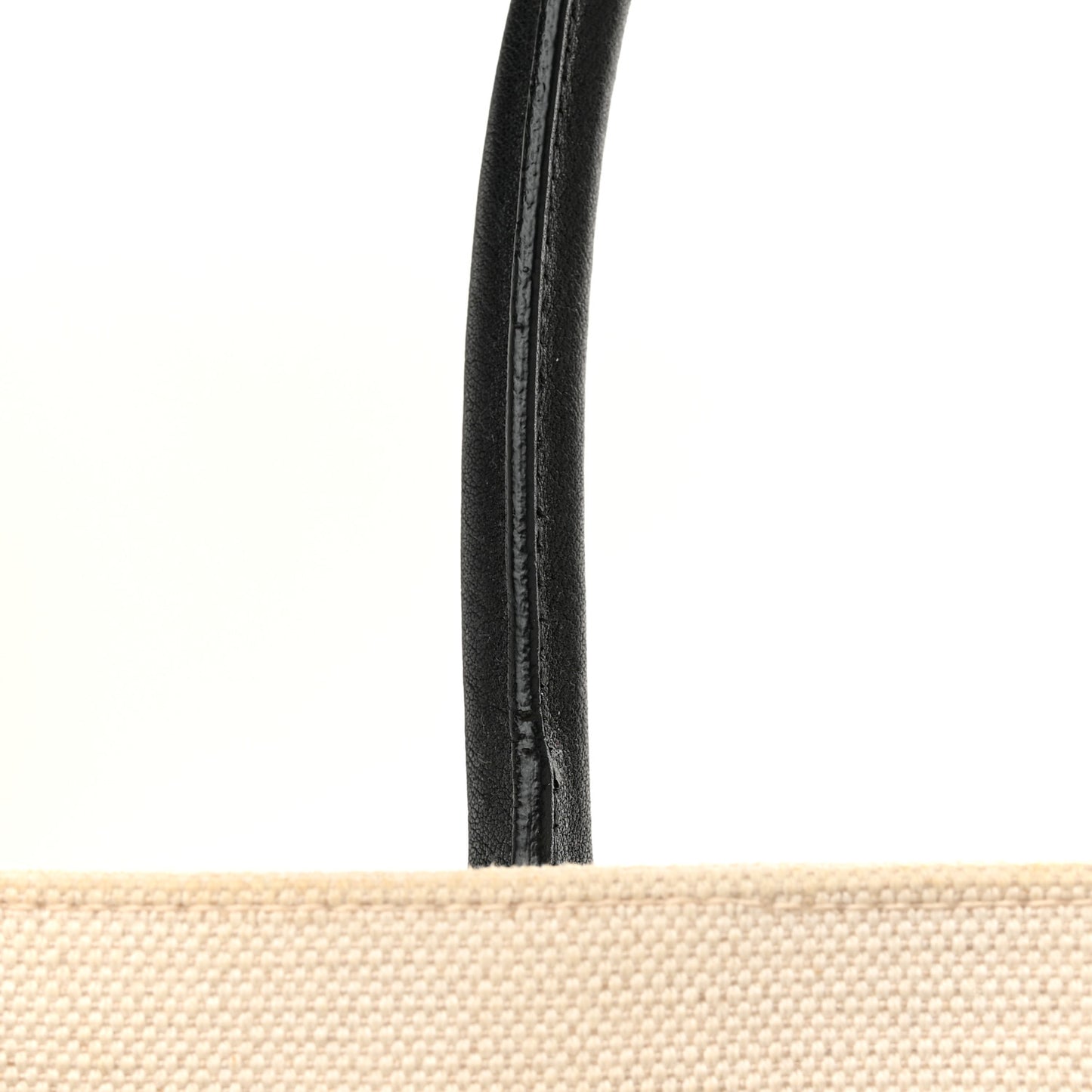 Linen Calfskin Small Rive Gauche Tote Greggio Natural