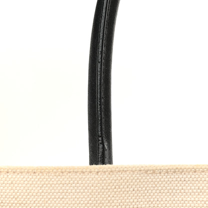 Saint Laurent Linen Calfskin Small Rive Gauche Tote Greggio Natural 12 of 12