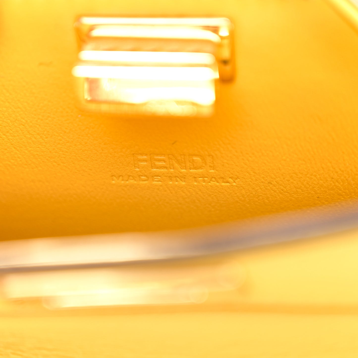 Shiny Nappa Nano Peekaboo Maxi Handle Satchel Mimosa
