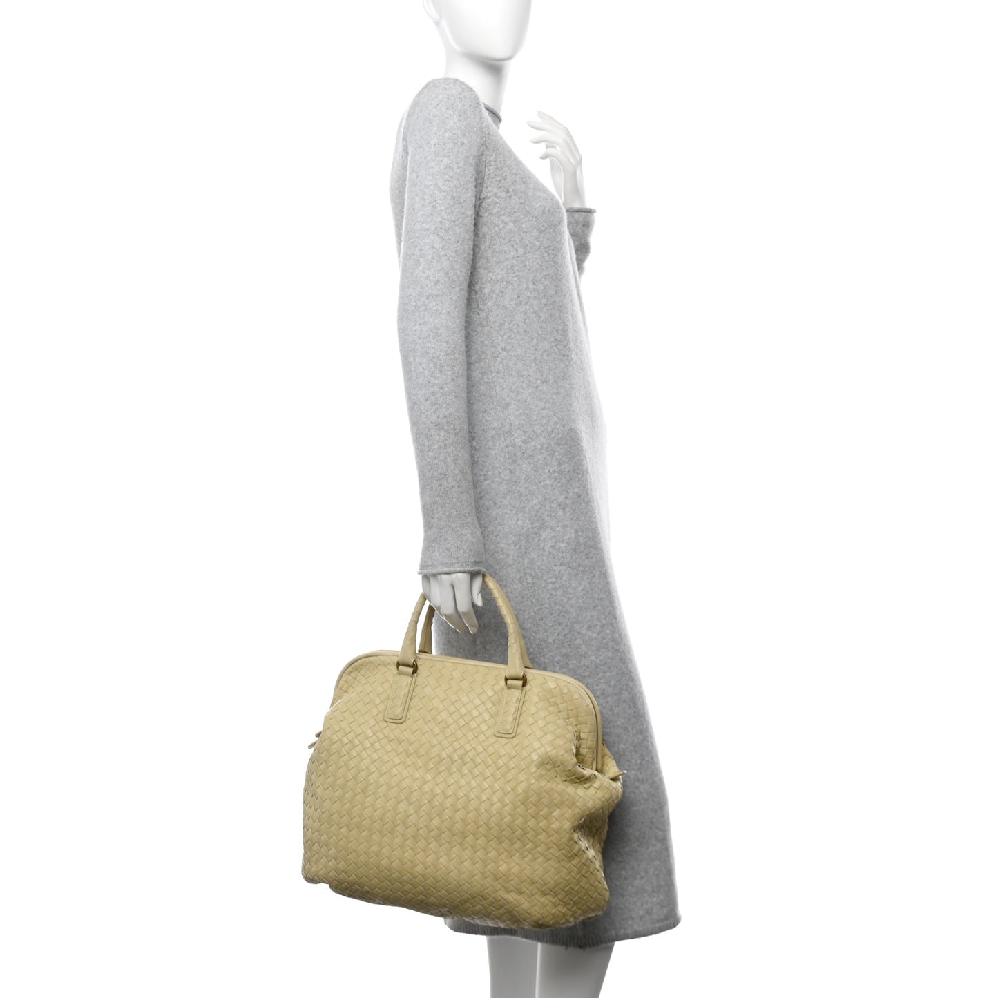 Nappa Intrecciato Frame Tote Colonial