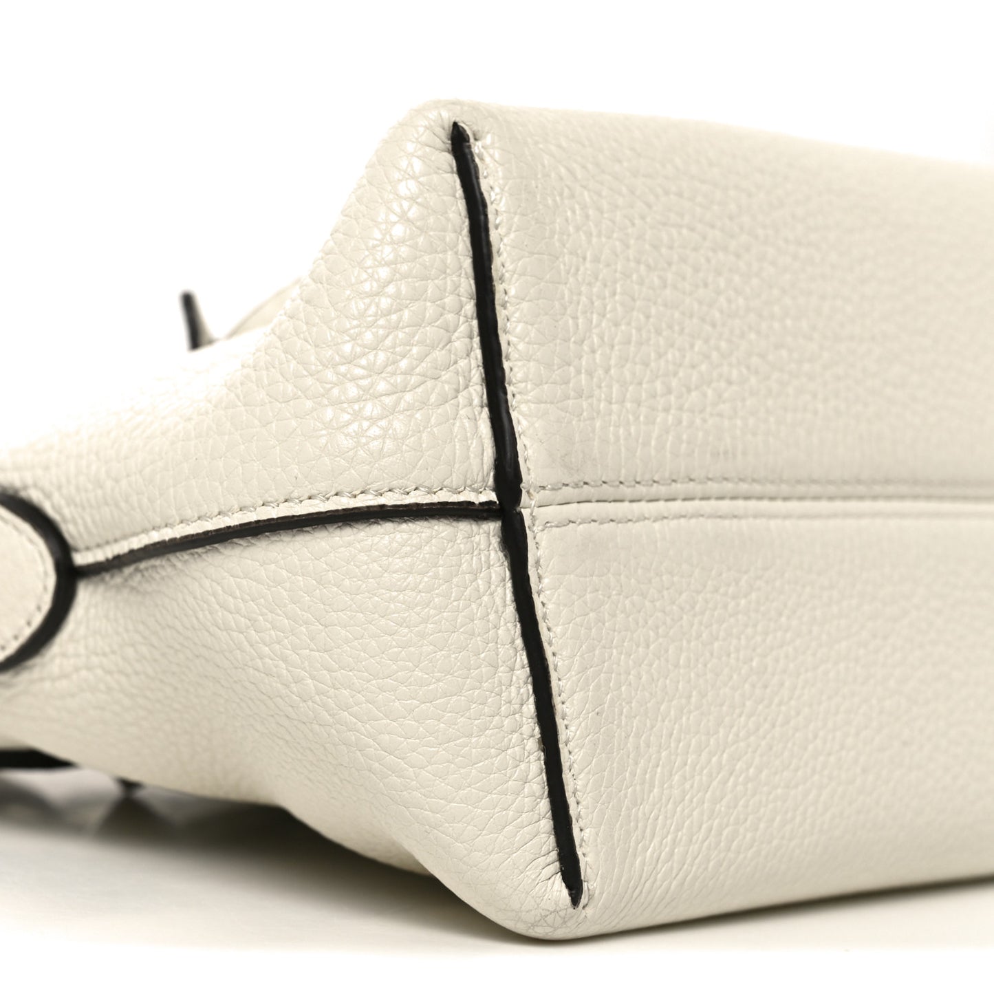 Cuoio Romano Selleria Sintetica Tape Stitch Mini By The Way Boston Bag White