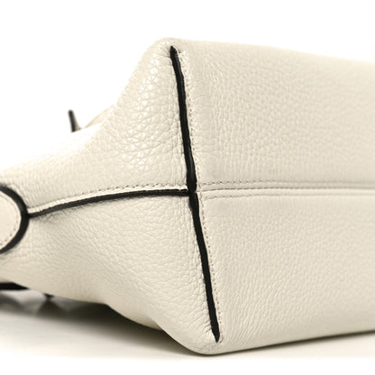 Fendi Cuoio Romano Selleria Sintetica Tape Stitch Mini By The Way Boston Bag White 7 of 8