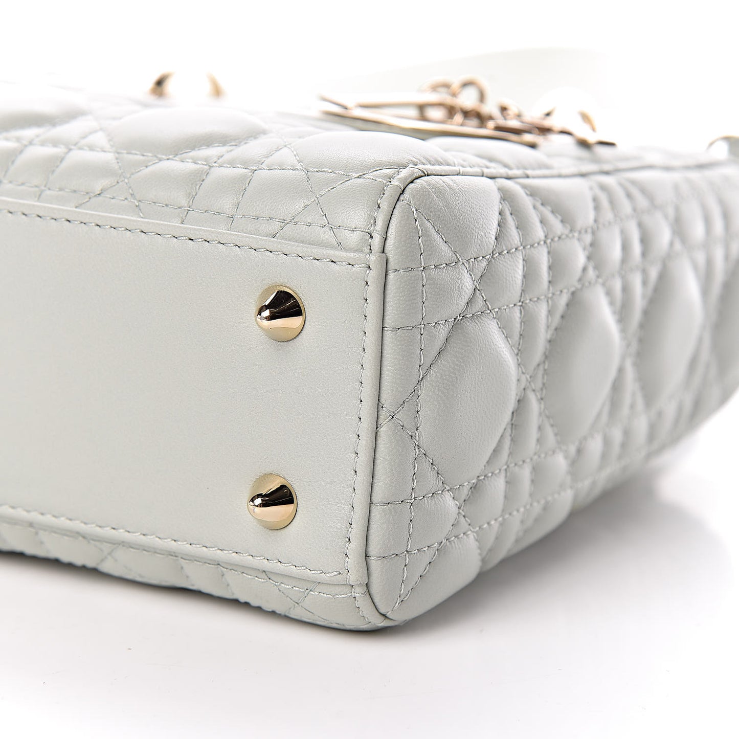 Lambskin Cannage Small My Lady Dior Pistachio