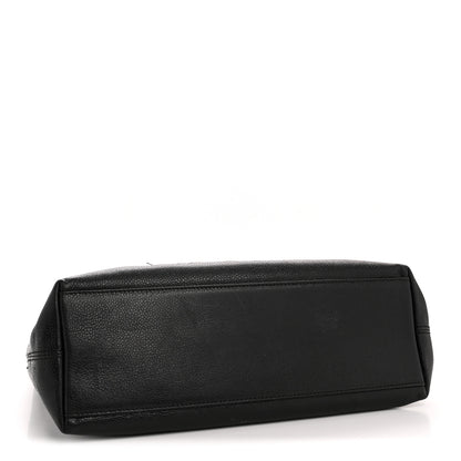 Chanel Caviar Logo Shoulder Bag Black 4 of 15