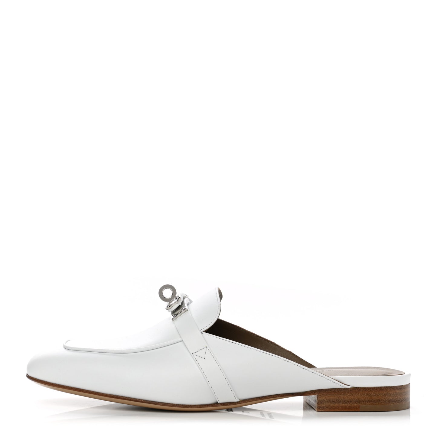 Calfskin Oz Mules 37 White