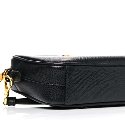 Prada Saffiano Lux Small Camera Crossbody Bag Black 9 of 10