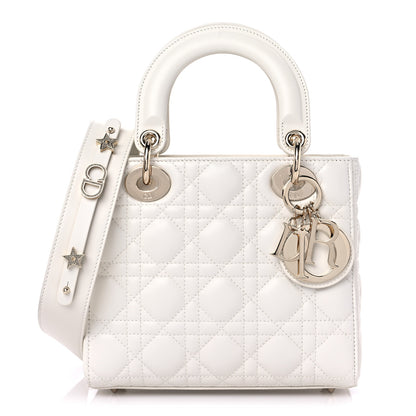 Christian Dior Lambskin Cannage Small Lady Dior White 1 of 9