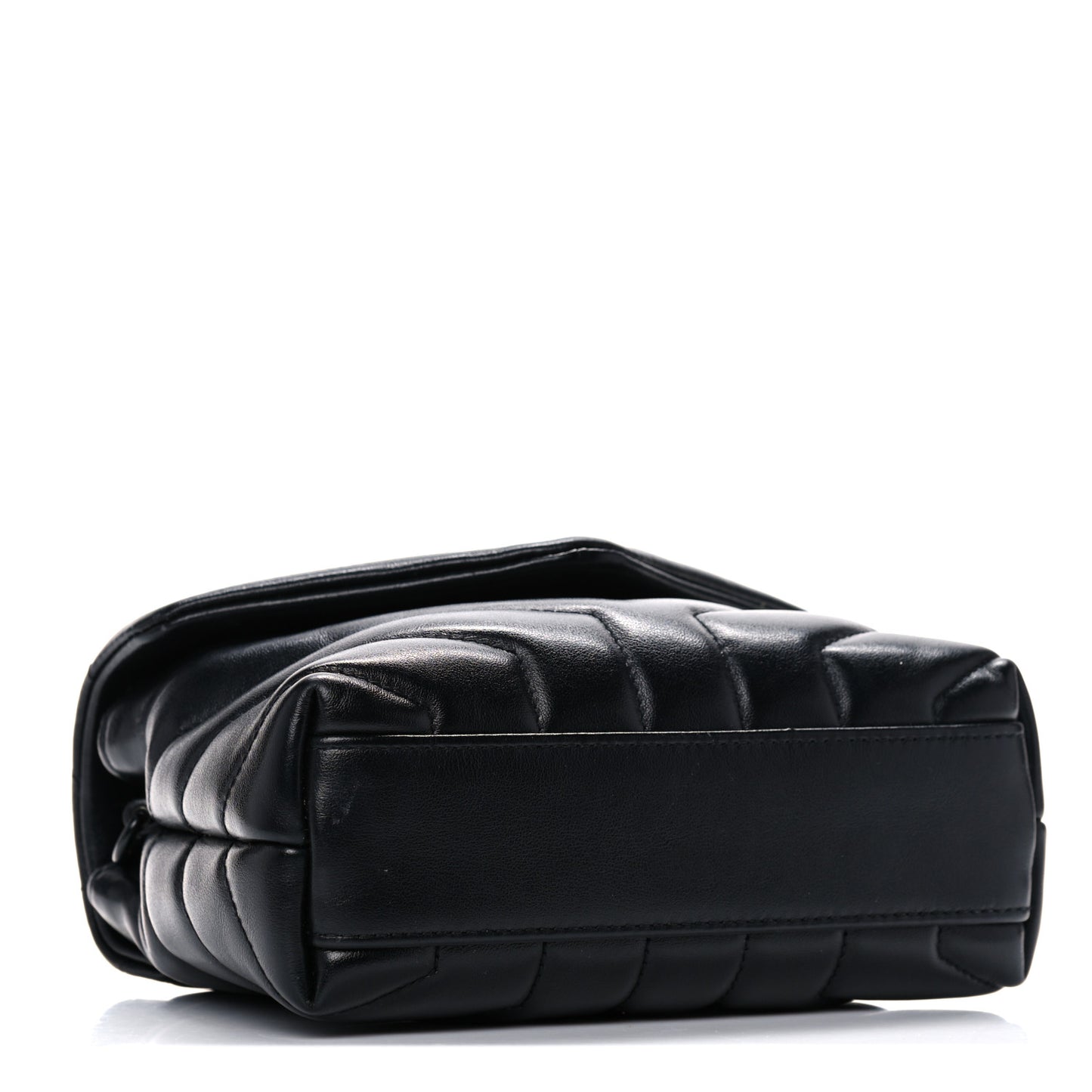 Calfskin Y Quilted Monogram Toy Loulou Crossbody Bag Black