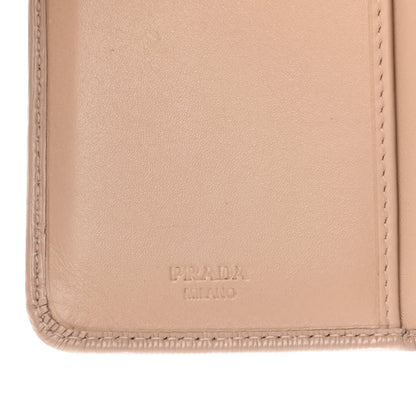 Prada Vitello Move Metal Zip Around Wallet Cammeo 7 of 10