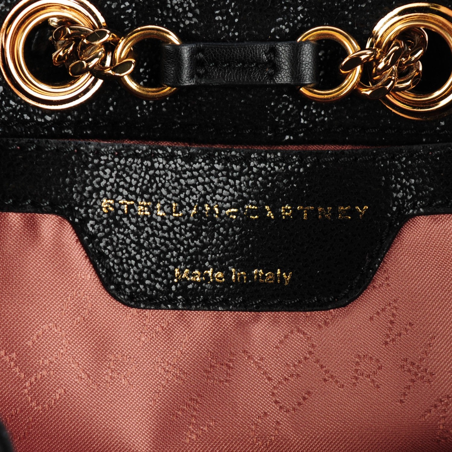 Stella McCartney Shaggy Deer Mini Falabella Backpack Black 6 of 9