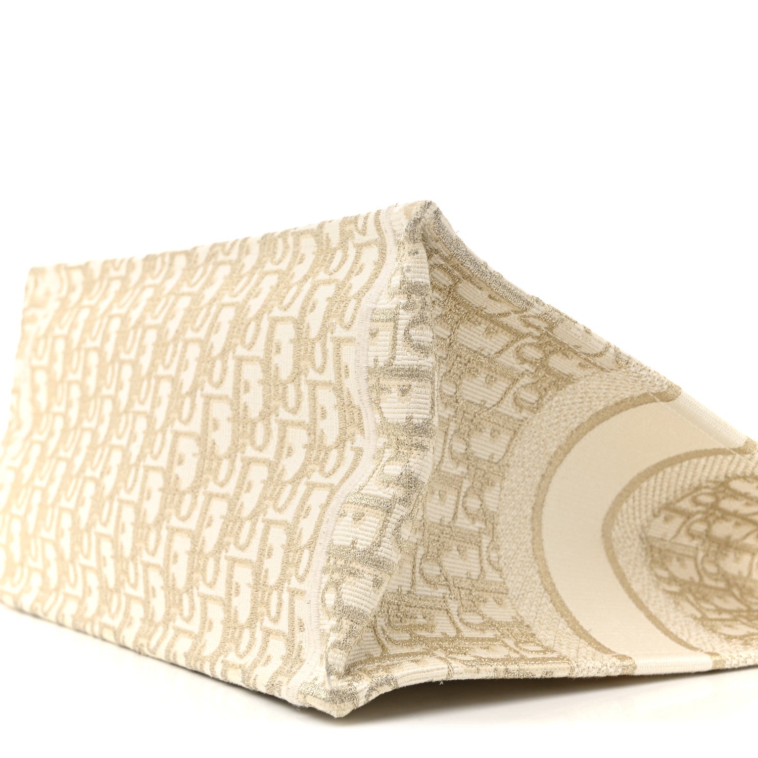 Christian Dior Oblique Medium Book Tote Gold Multicolor 10 of 14