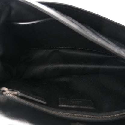 Saint Laurent SAINT LAURENT Crinkled Calfskin Matelasse Monogram Medium Niki Chain Satchel Black 4 of 9