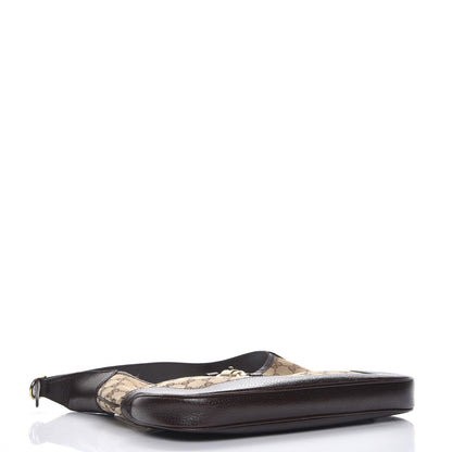 Gucci Monogram Web Jackie O Hobo Dark Brown 4 of 9