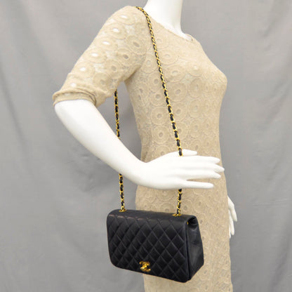 Chanel Lambskin Quilted Small Flap Navy Blue 2 of 10