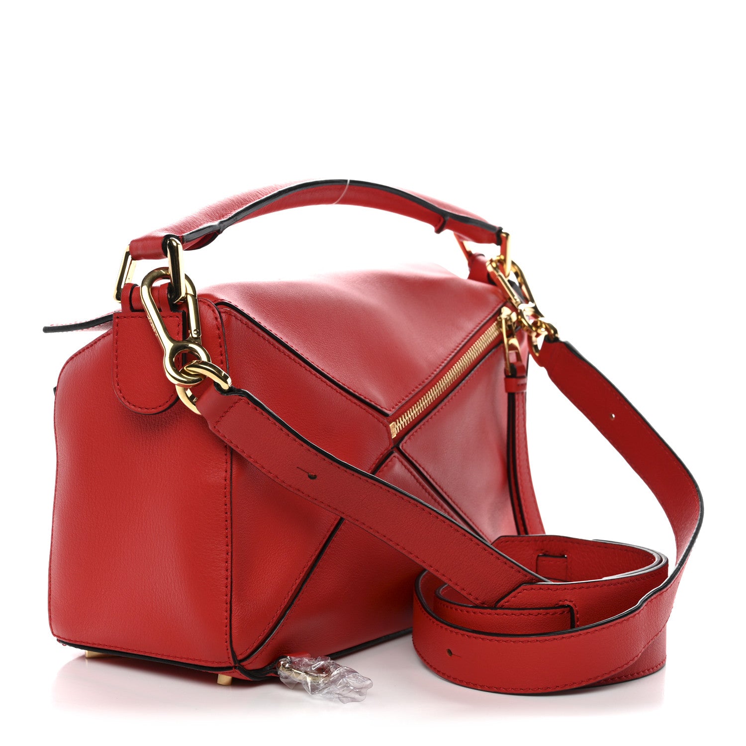 Loewe Calfskin Small Puzzle Bag Scarlet 3 of 10