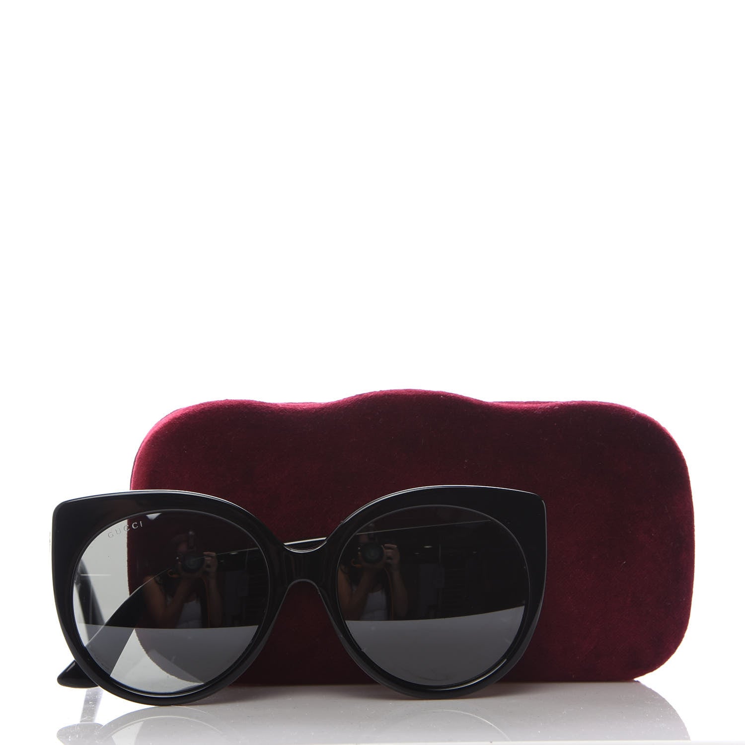 Gucci Cat Eye Sunglasses GG 0325S Black 8 of 8