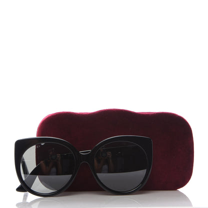 Gucci Cat Eye Sunglasses GG 0325S Black 8 of 8