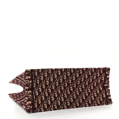 Christian Dior Oblique Large Book Tote Burgundy Multicolor 4 of 12