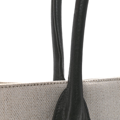 Saint Laurent Linen Calfskin Rive Gauche Tote Greggio Natural 14 of 15