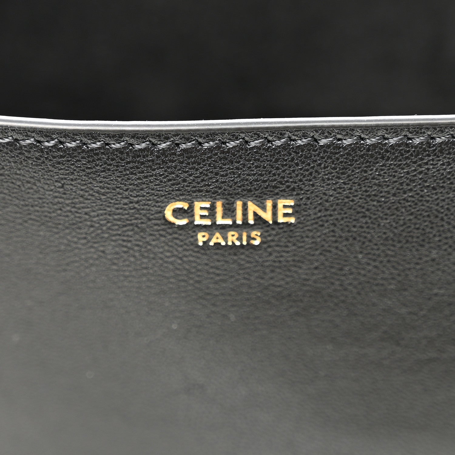 Celine Shiny Lambskin Soft Triomphe Besace Bag Black 6 of 9