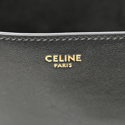 Celine Shiny Lambskin Soft Triomphe Besace Bag Black 6 of 9
