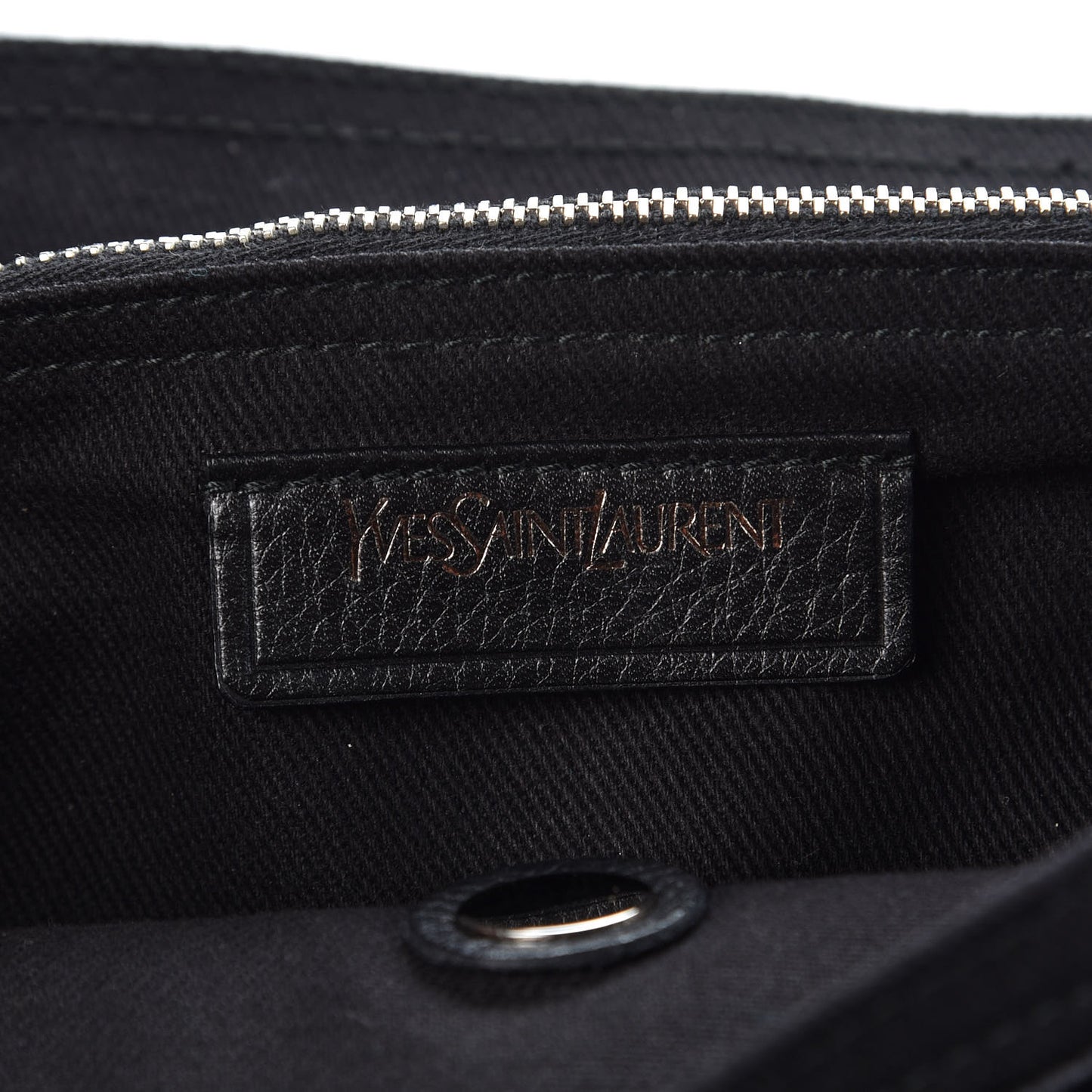 Calfskin Canvas Large Muse Two Black