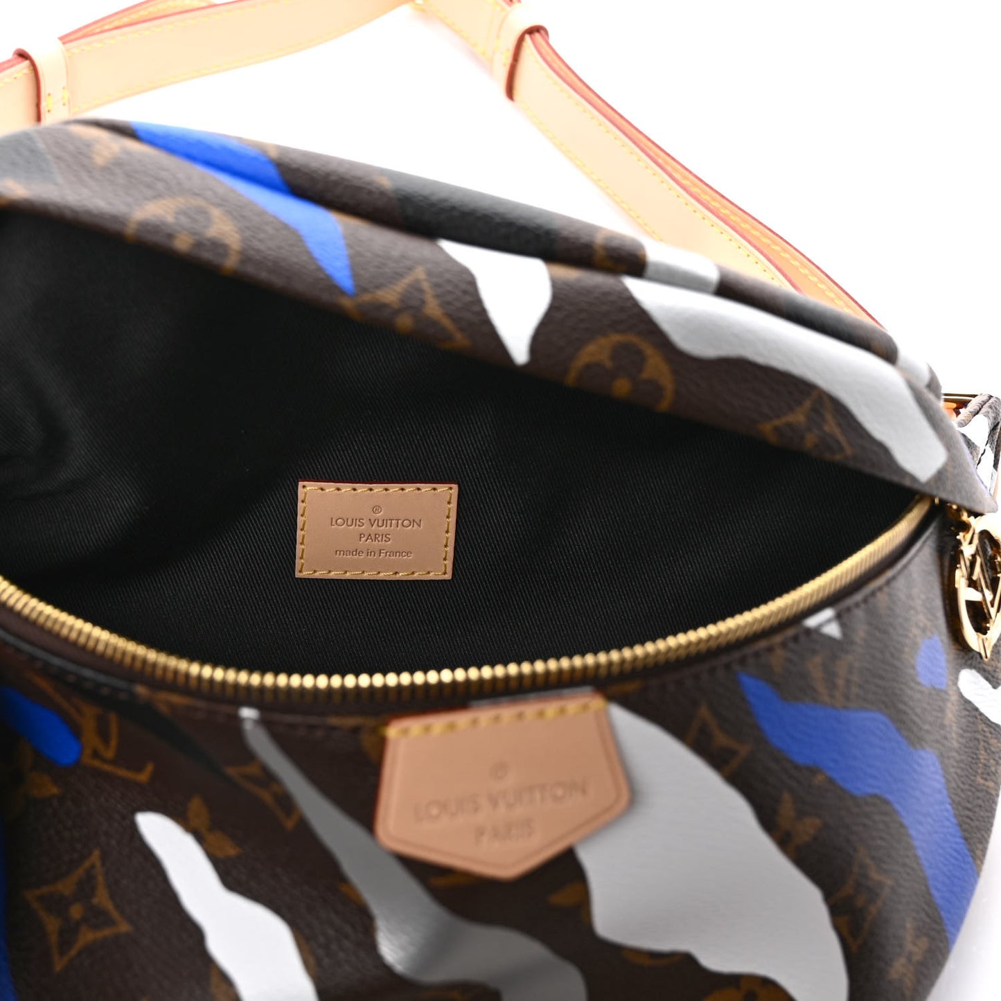 X LOL Monogram Bumbag Blue Silver