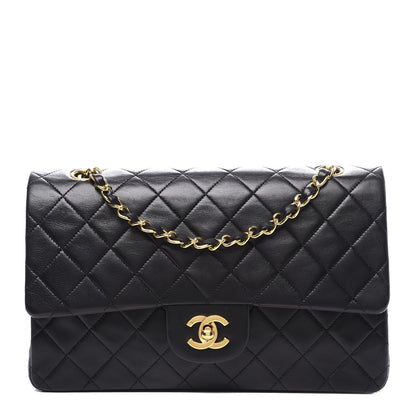 Chanel Lambskin Quilted Medium Double Flap Black 1 of 11
