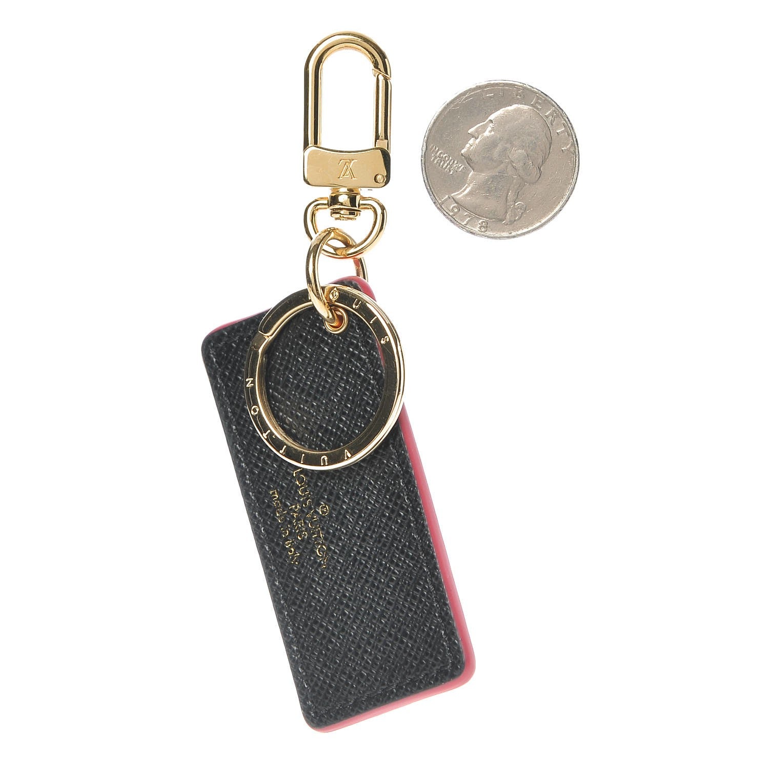 Louis Vuitton Calfskin World Tour BB Bag Charm Key Holder 2 of 4