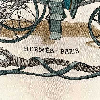 Hermes Silk Bateau A Vapeur De Jouffroy D’Abbans 1784 Scarf 90 2 of 4